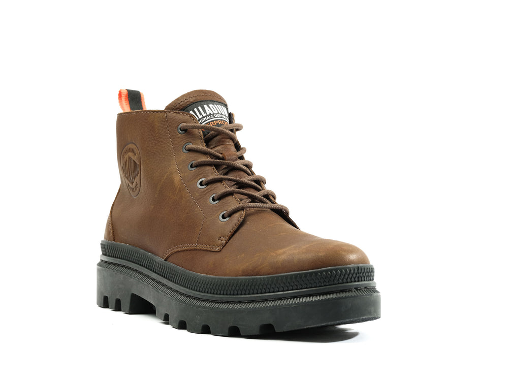 Zapatos Altas Palladium PALLATROOPER HI WP+ Hombre Marrones | Ecuador-92713