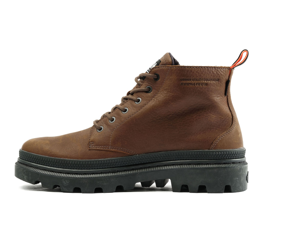 Zapatos Altas Palladium PALLATROOPER HI WP+ Hombre Marrones | Ecuador-92713