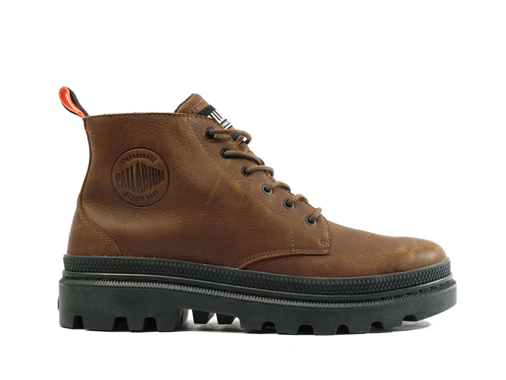 Zapatos Altas Palladium PALLATROOPER HI WP+ Hombre Marrones | Ecuador-92713