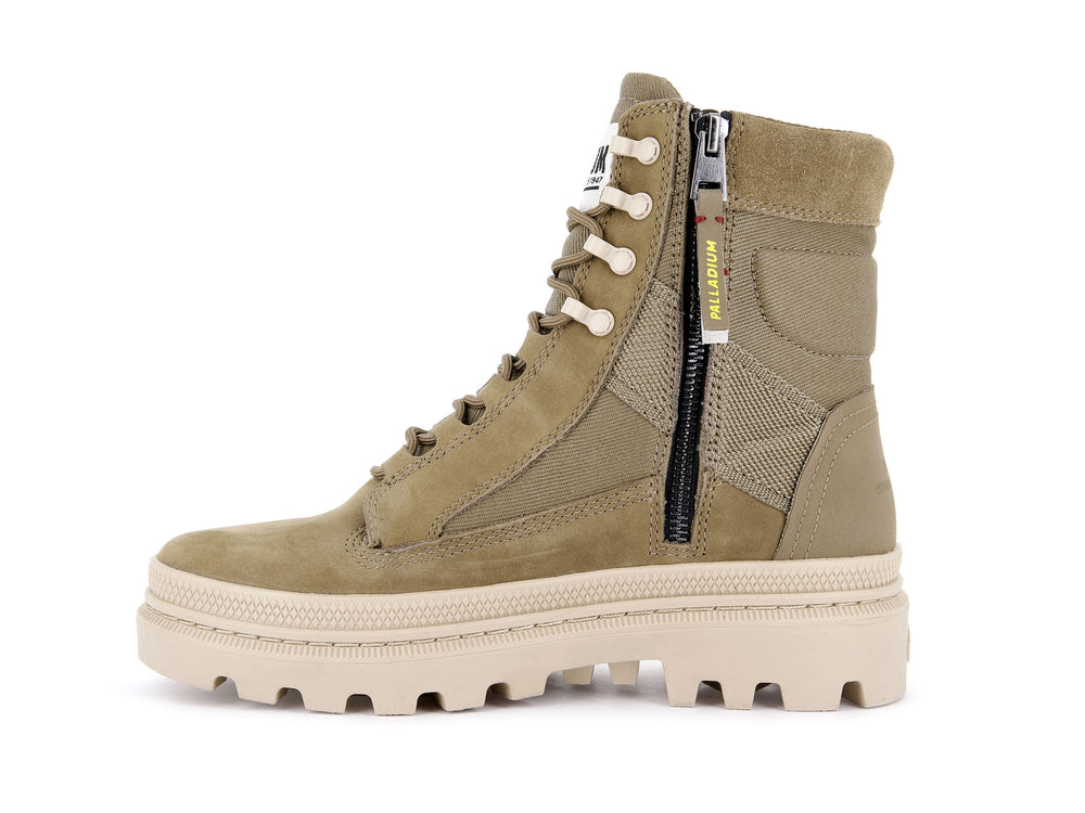 Zapatos Altas Palladium PALLATROOPER TACTICAL Hombre Verde Oliva | Ecuador-62049