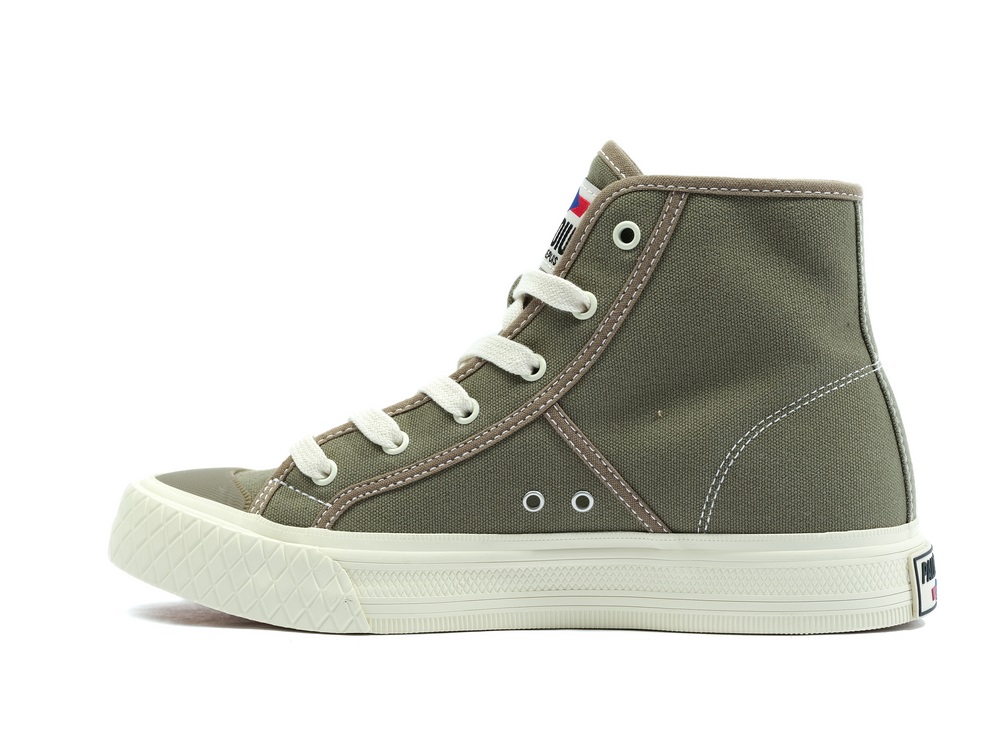 Zapatos Altas Palladium PALLA LOUVEL Hombre Verde | Ecuador-95387