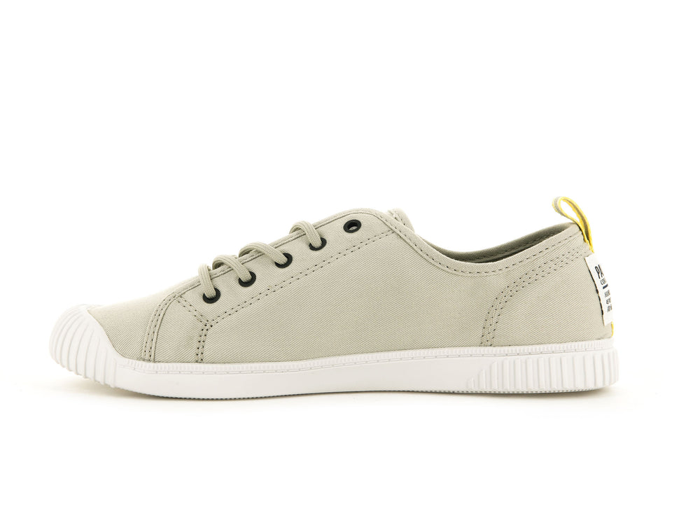 Zapatos Bajos Palladium EASY LACE CANVAS Mujer Dune | Ecuador-42193