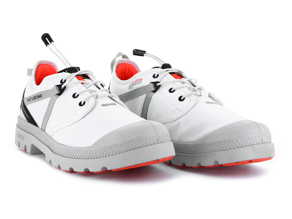 Zapatos Bajos Palladium OX TRAVEL LITE+ WP+ Hombre Blancas | Ecuador-81936