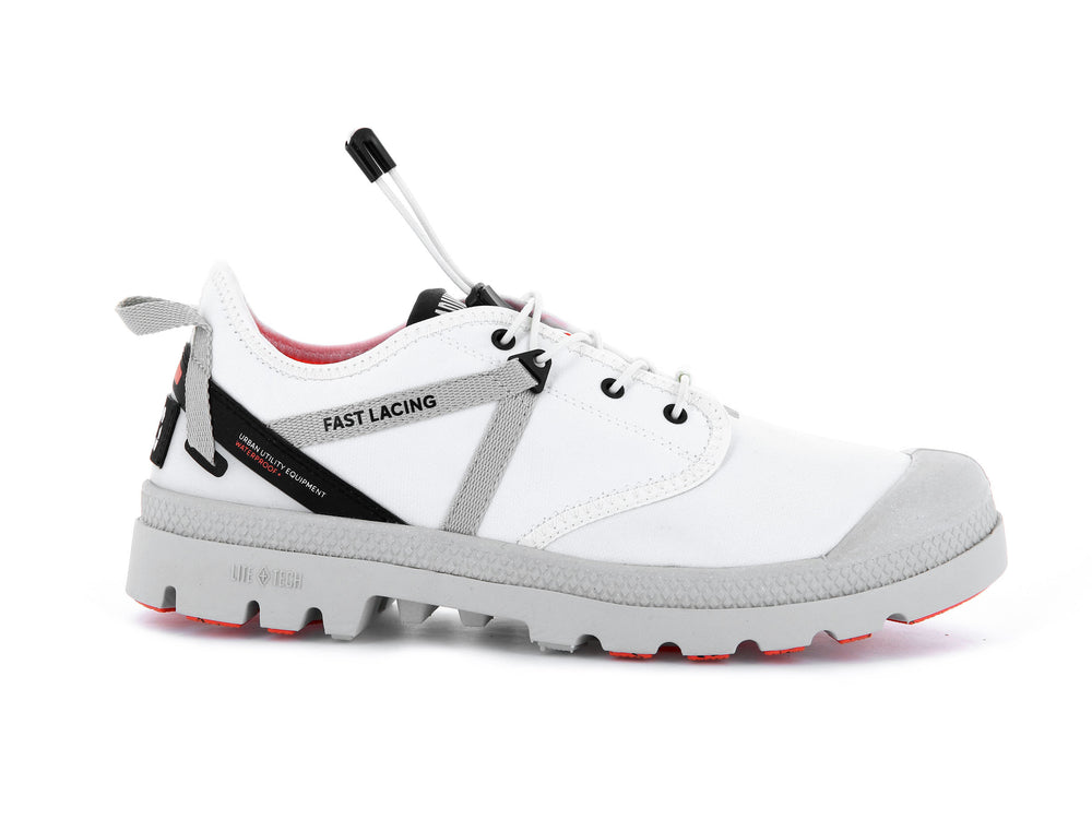 Zapatos Bajos Palladium OX TRAVEL LITE+ WP+ Hombre Blancas | Ecuador-81936