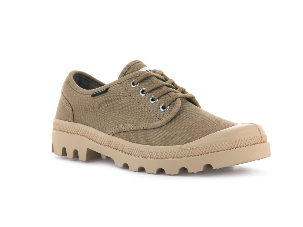 Zapatos Bajos Palladium PALLABROUSSE OXFORD Hombre Verde Oliva | Ecuador-13650