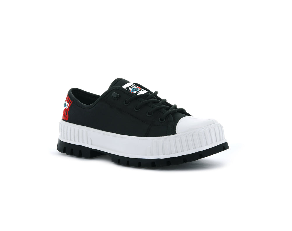 Zapatos Bajos Palladium PALLASHOCK LOW BY KENZO Hombre Negras | Ecuador-25907