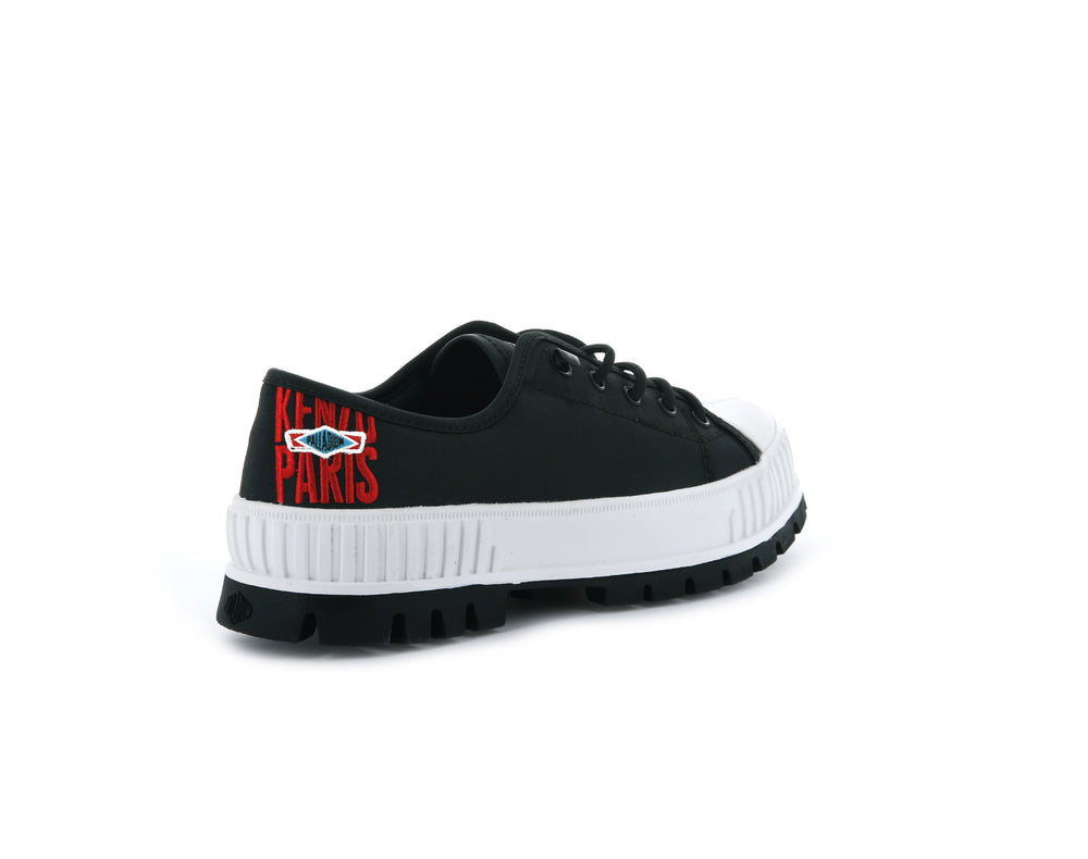 Zapatos Bajos Palladium PALLASHOCK LOW BY KENZO Hombre Negras | Ecuador-25907