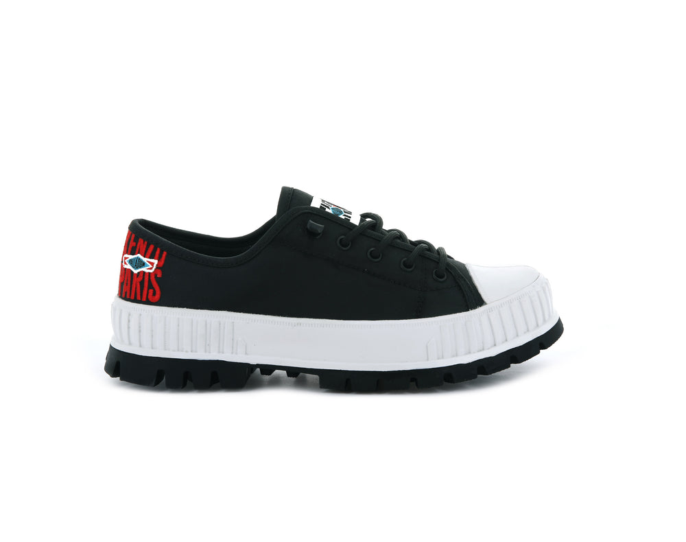 Zapatos Bajos Palladium PALLASHOCK LOW BY KENZO Hombre Negras | Ecuador-25907