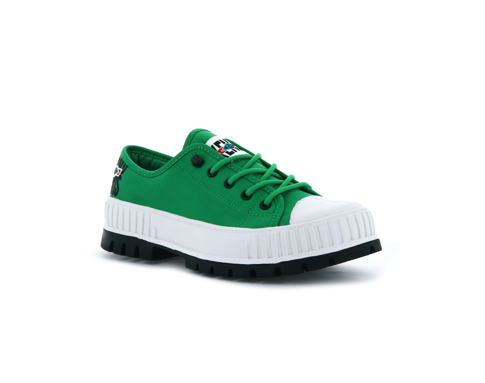 Zapatos Bajos Palladium PALLASHOCK LOW BY KENZO Hombre Verde | Ecuador-36192