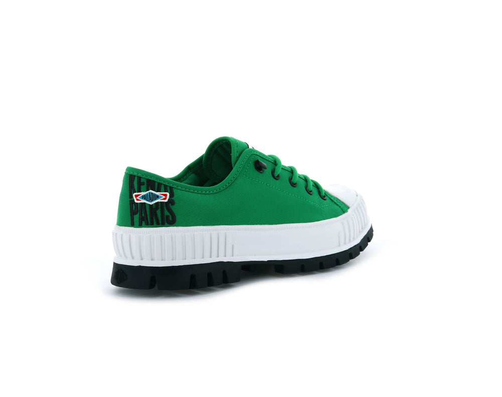 Zapatos Bajos Palladium PALLASHOCK LOW BY KENZO Hombre Verde | Ecuador-36192