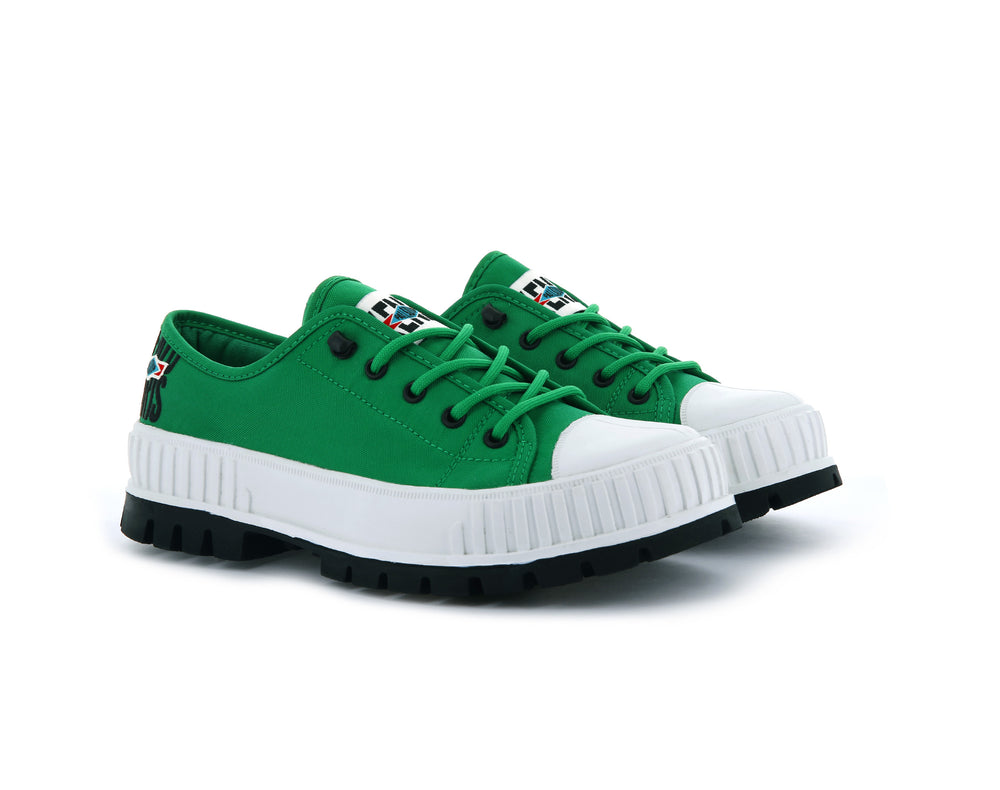 Zapatos Bajos Palladium PALLASHOCK LOW BY KENZO Hombre Verde | Ecuador-36192