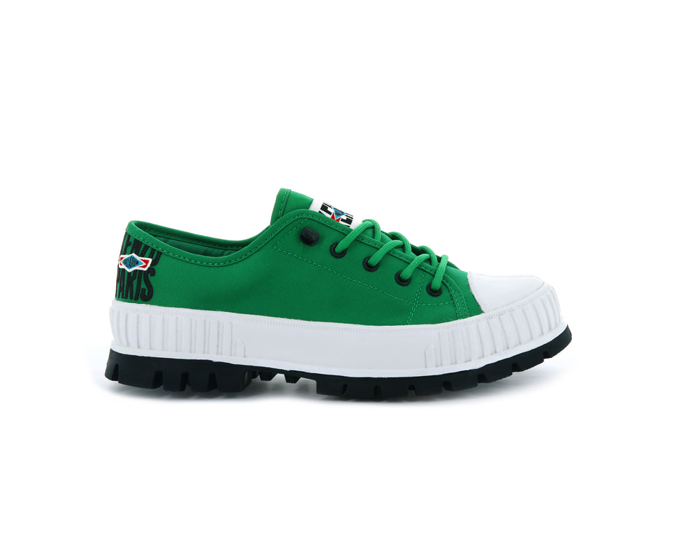 Zapatos Bajos Palladium PALLASHOCK LOW BY KENZO Hombre Verde | Ecuador-36192