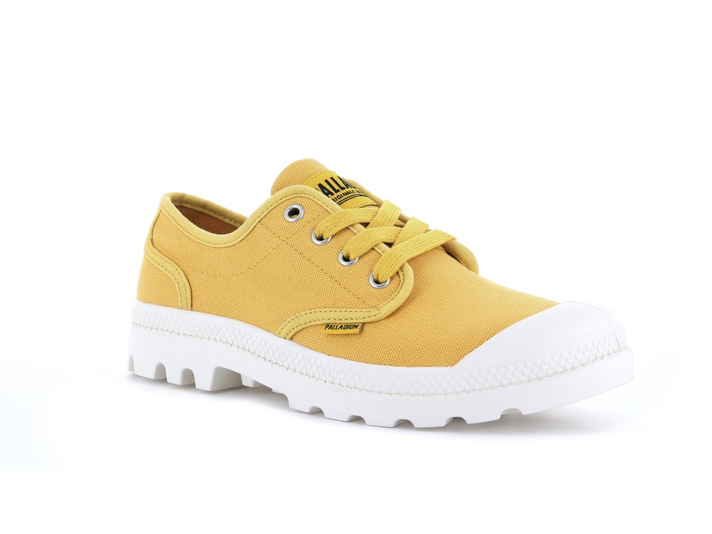 Zapatos Bajos Palladium PAMPA OXFORD Mujer Amarillo | Ecuador-78431