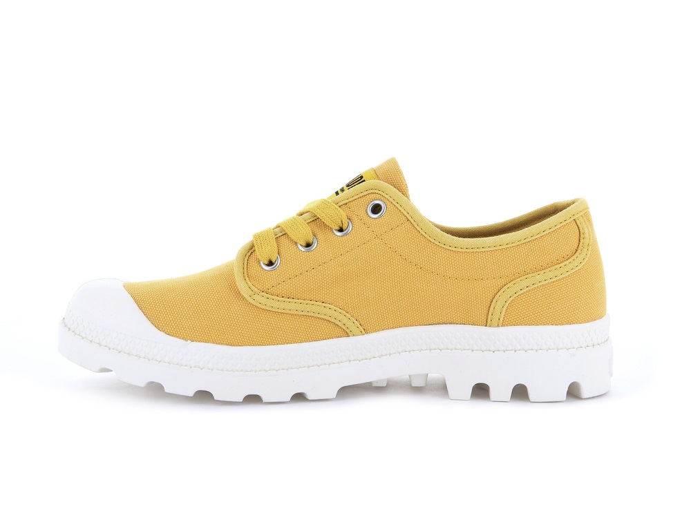 Zapatos Bajos Palladium PAMPA OXFORD Mujer Amarillo | Ecuador-78431