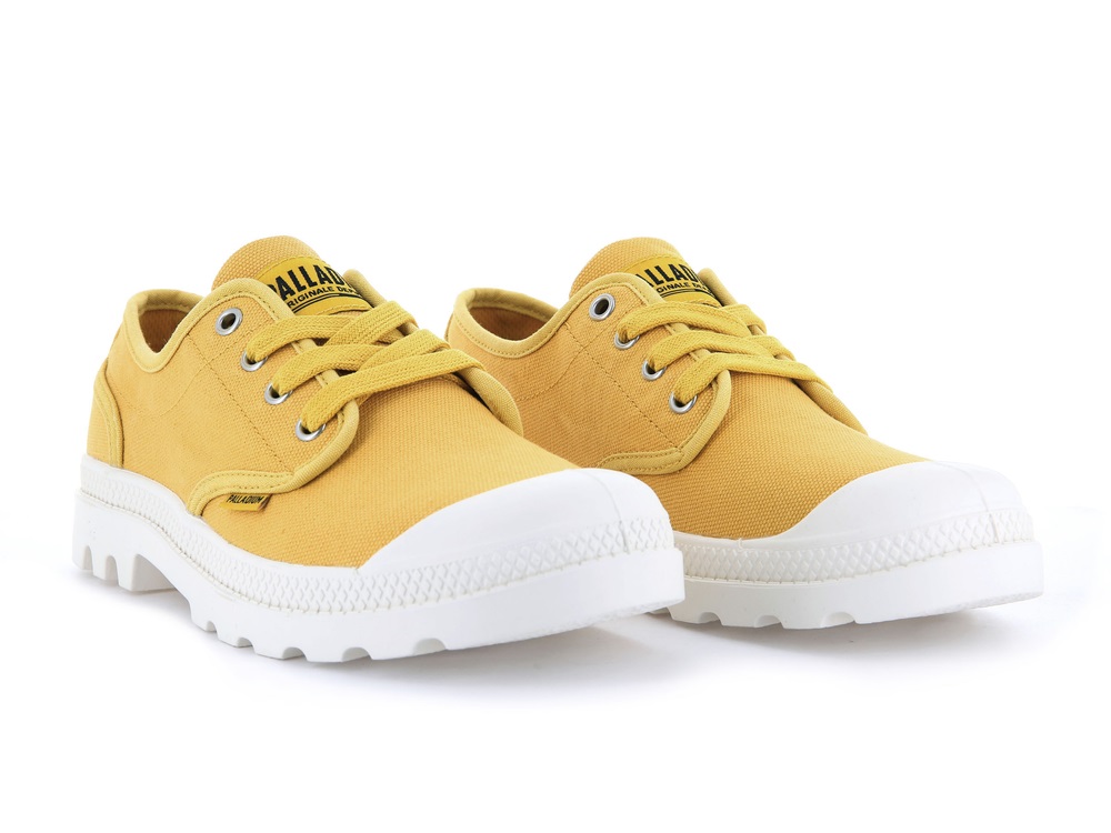 Zapatos Bajos Palladium PAMPA OXFORD Mujer Amarillo | Ecuador-78431