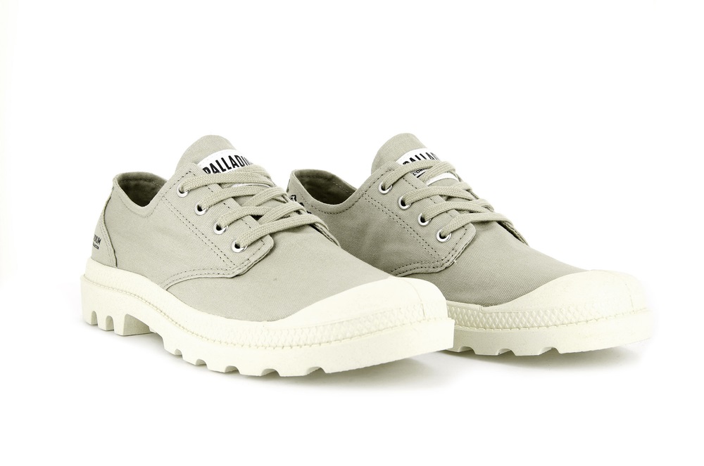 Zapatos Bajos Palladium PAMPA OXFORD ORGANIC II Hombre Eucalyptus | Ecuador-65379