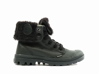 Botas Palladium BAGGY NUBUCK WL Mujer Negras | Ecuador-73810