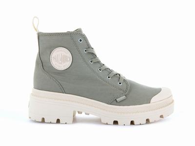 Botas Palladium PALLABASE TWILL Mujer Dune | Ecuador-28047