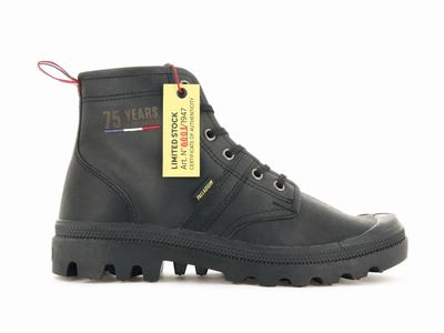 Botas Palladium PALLABROUSSE 75TH LEATHER Hombre Negras | Ecuador-73215