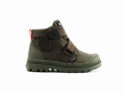 Botas Palladium PAMPA HI CUFFSTR WP+ Niños Verde Oliva | Ecuador-58317