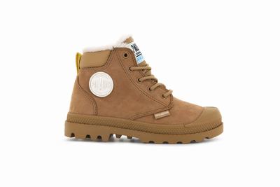 Botas Palladium PAMPA HI CUFF WPS OZ Niños Marrones | Ecuador-06238