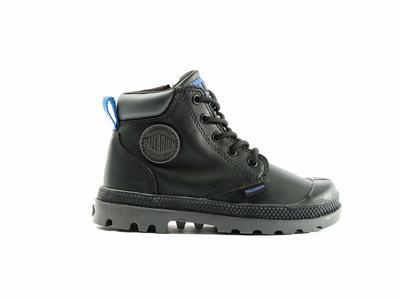 Botas Palladium PAMPA HI CUFF WP OZ L Niños Negras | Ecuador-69052