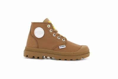 Botas Palladium PAMPA MID LTH ZIP Niños Marrones | Ecuador-63507