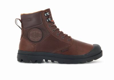 Botas Palladium PAMPA SHIELD WP+ LTH Hombre Mahogany | Ecuador-03628