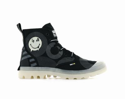 Botas Palladium PAMPA SMILEY GITD Mujer Gris Oscuro | Ecuador-95021