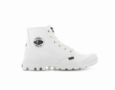 Botas Palladium SMILEY ® PAMPA HI BE KIND Hombre Blancas | Ecuador-16479