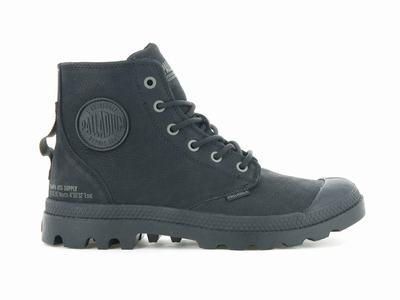 Botas De Invierno Palladium PAMPA HI SUPPLY LEATHER Mujer Negras | Ecuador-76830