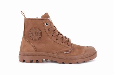 Botas De Invierno Palladium PAMPA HI ZIP WL Mujer Marrones | Ecuador-21578