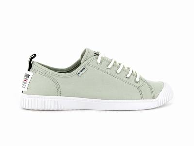 Zapatillas Palladium EASY LACE CANVAS Mujer Verde Oliva | Ecuador-20871