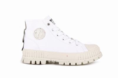 Zapatillas Palladium PALLASHOCK MID ORGANIC Hombre Blancas | Ecuador-05841