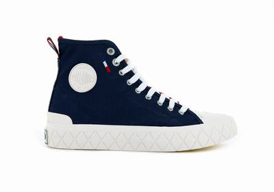 Zapatillas Palladium PALLA ACE CANVAS MID Mujer Indigo Rojas | Ecuador-06394