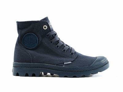 Zapatos Altas Palladium MONO CHROME Hombre Indigo | Ecuador-06825