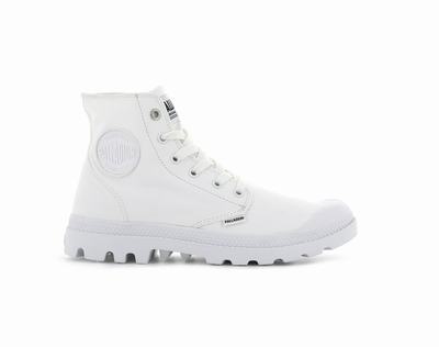 Zapatos Altas Palladium MONO CHROME Hombre Blancas | Ecuador-41279