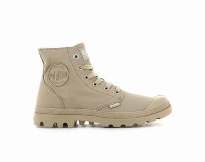 Zapatos Altas Palladium MONO CHROME Hombre Warm Sand | Ecuador-74316