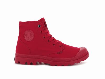 Zapatos Altas Palladium MONO CHROME Hombre Rojas | Ecuador-80725