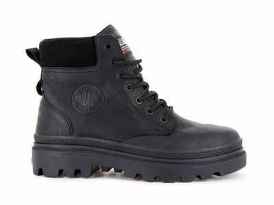 Zapatos Altas Palladium PALLATROOPER SC WP+ Hombre Negras | Ecuador-93678