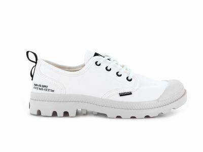 Zapatos Bajos Palladium PAMPA OXFORD HERITAGE SUPPLY Mujer Blancas | Ecuador-85206