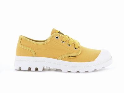 Zapatos Bajos Palladium PAMPA OXFORD Mujer Amarillo | Ecuador-78431