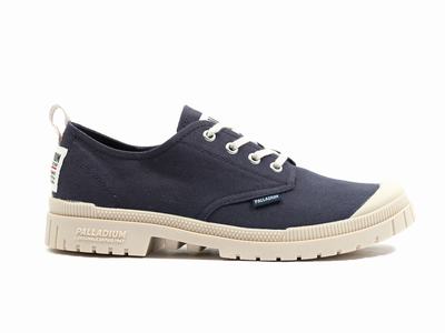 Zapatos Bajos Palladium PAMPA SP20 LOW CANVAS Mujer Indigo | Ecuador-53841